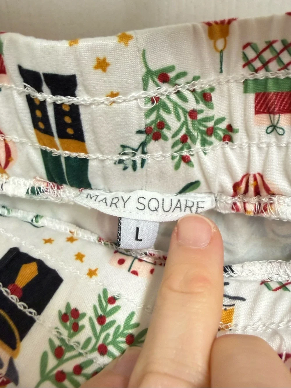 Mary Square Holiday Nutcracker Pajama Set